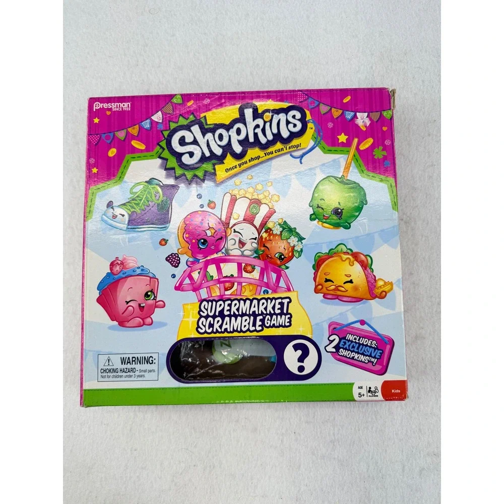 Shopkins Bundle Blanket Supermarket Scramble & Make A Deal Games Complete